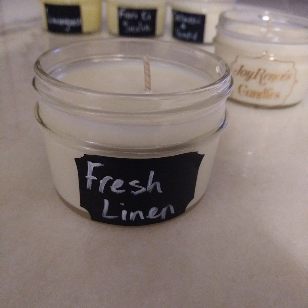 Soy Scented Candle- Fresh Linen-4oz